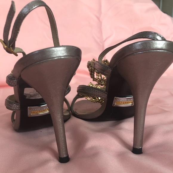 Gently used rhinestone strappy heels - Picture 4 of 7